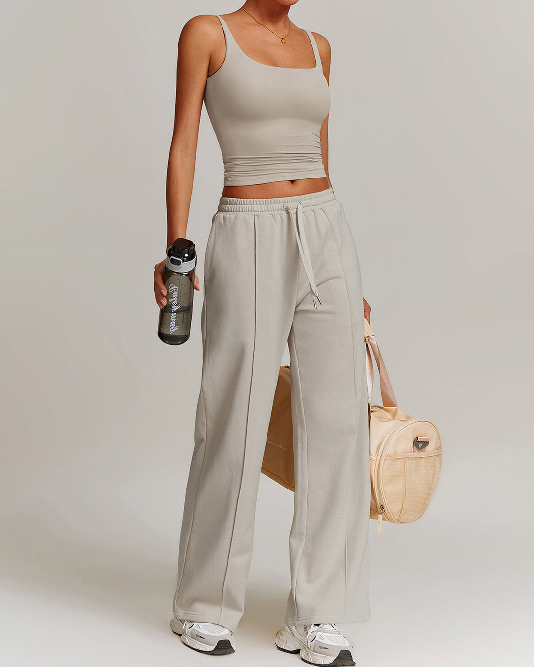 Harlow Crop Top - Stone