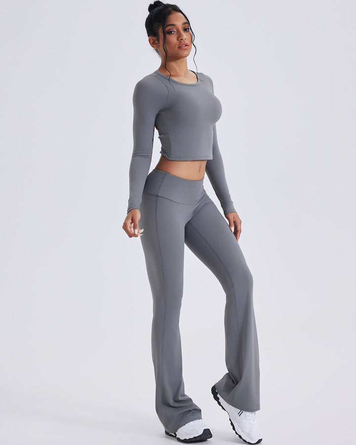 Ivy Flare Leggings - Grey