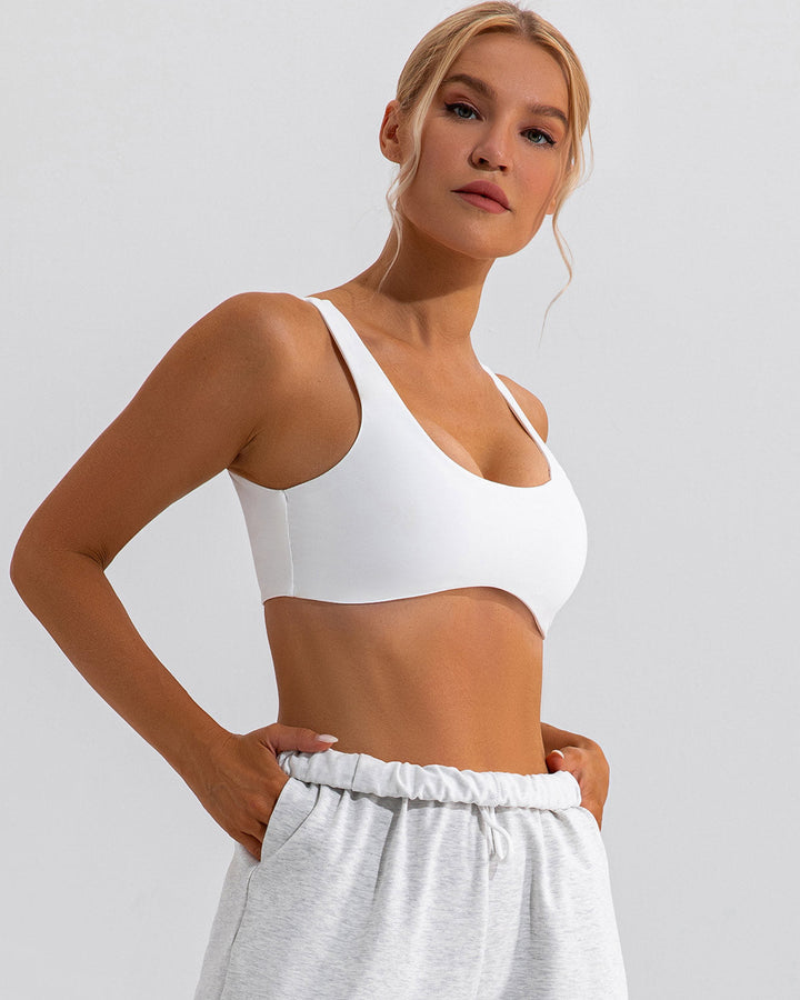Jessa Sports Bra - White