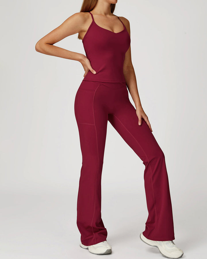 Mila Crop Top - Red