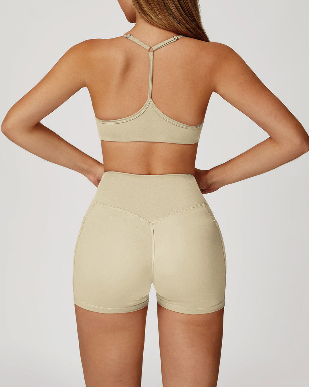 Mila Seamless Shorts - Beige
