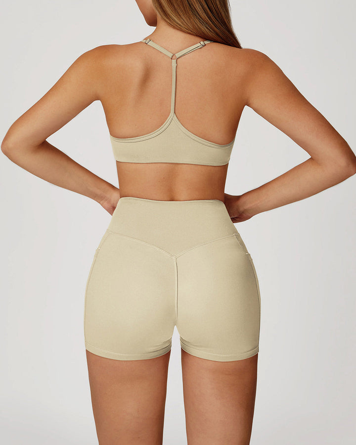 Mila Seamless Shorts - Beige