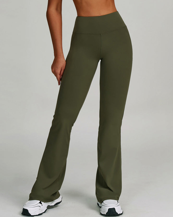 Mira Flare Leggings - Green