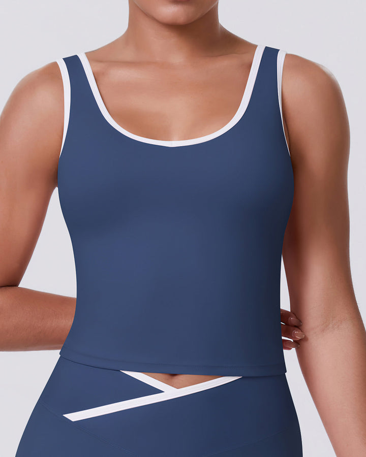 Niam Crop Top - Navy