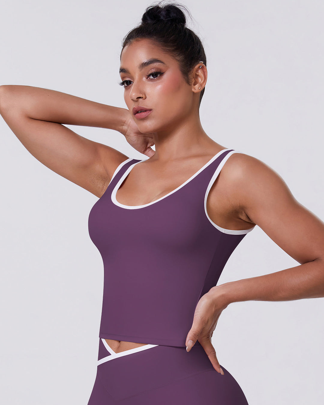 Niam Crop Top - Plum