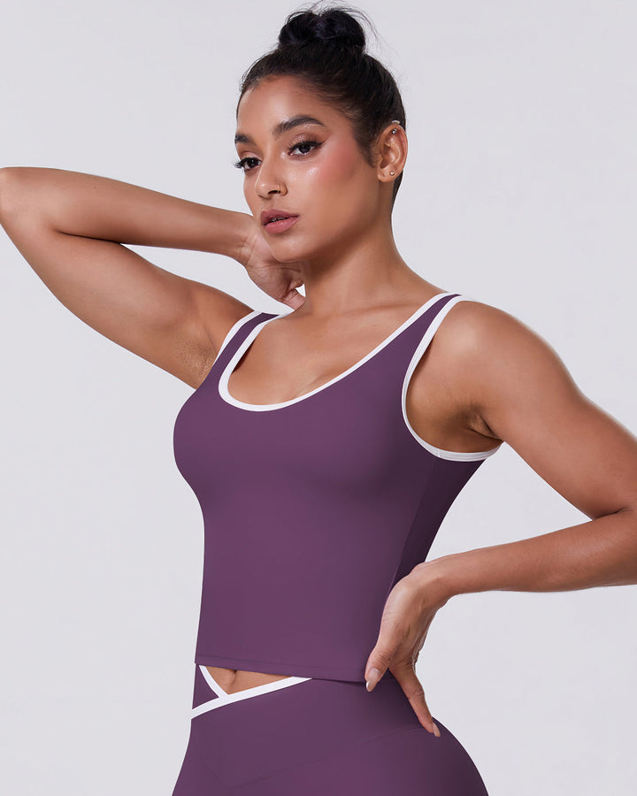 Niam Crop Top - Plum