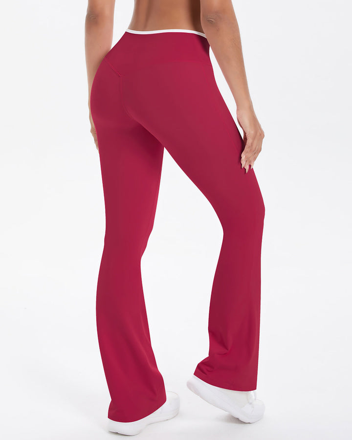 Niam Flare Leggings - Red