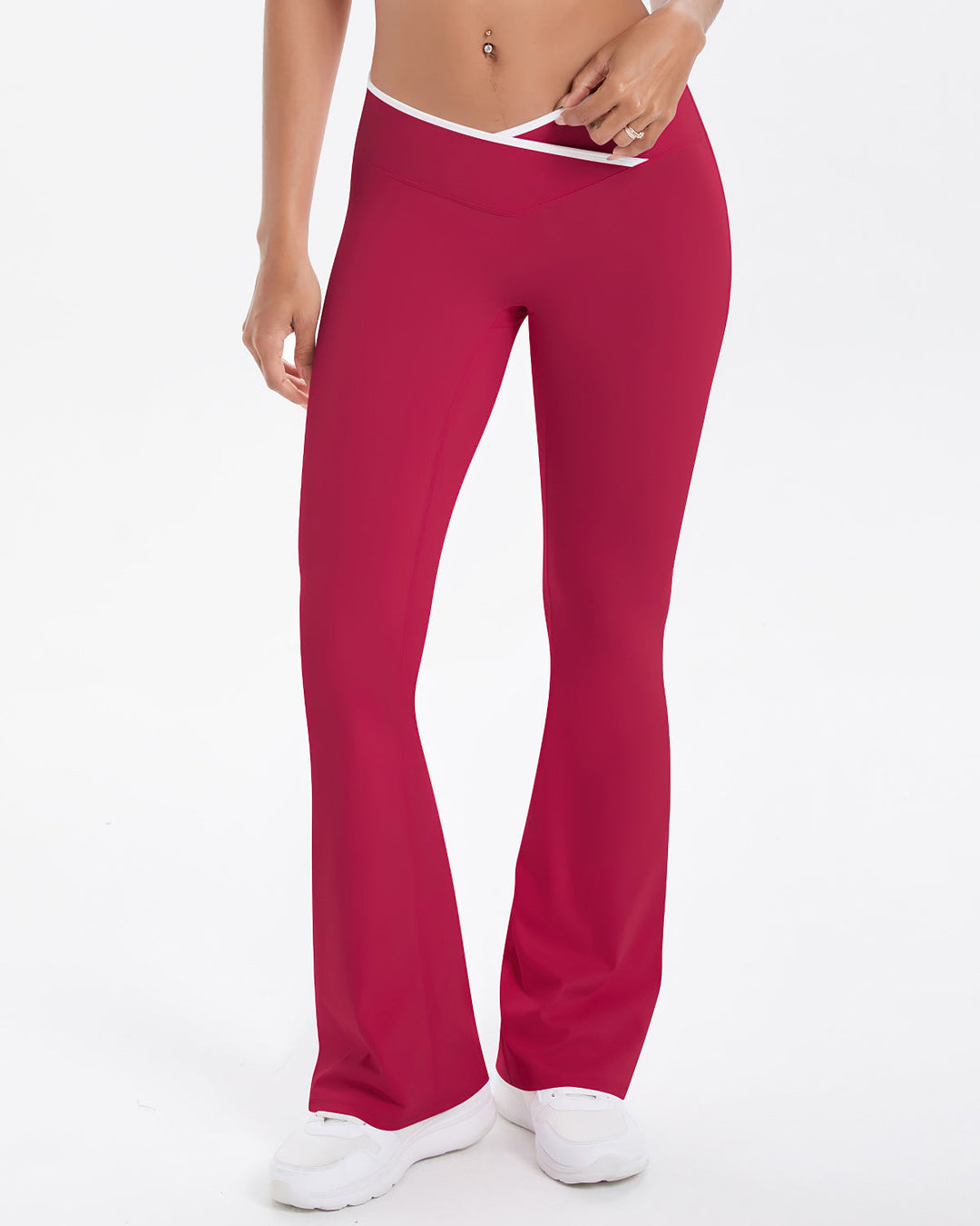 Niam Flare Leggings - Red