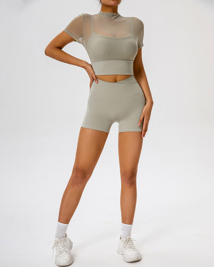 Nola Crop Top - Fossil