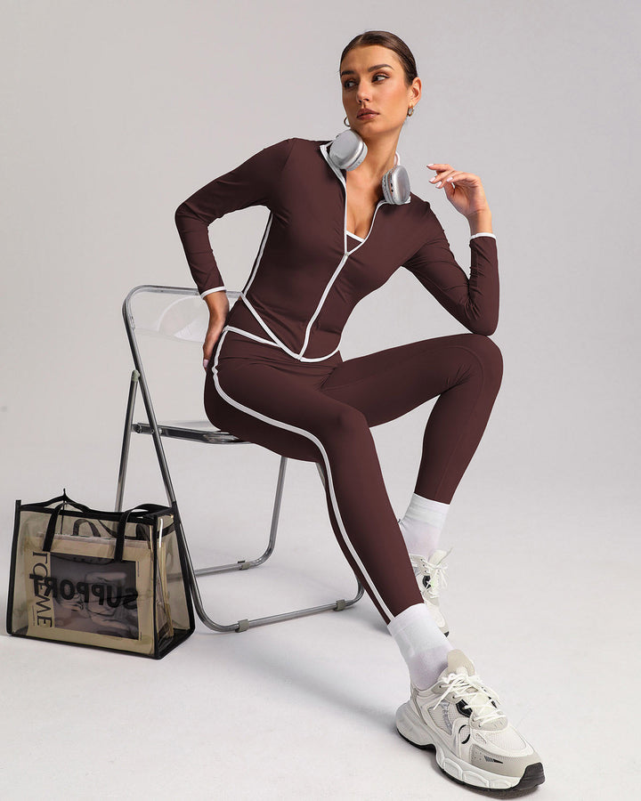 Raina Seamless Leggings - Brown