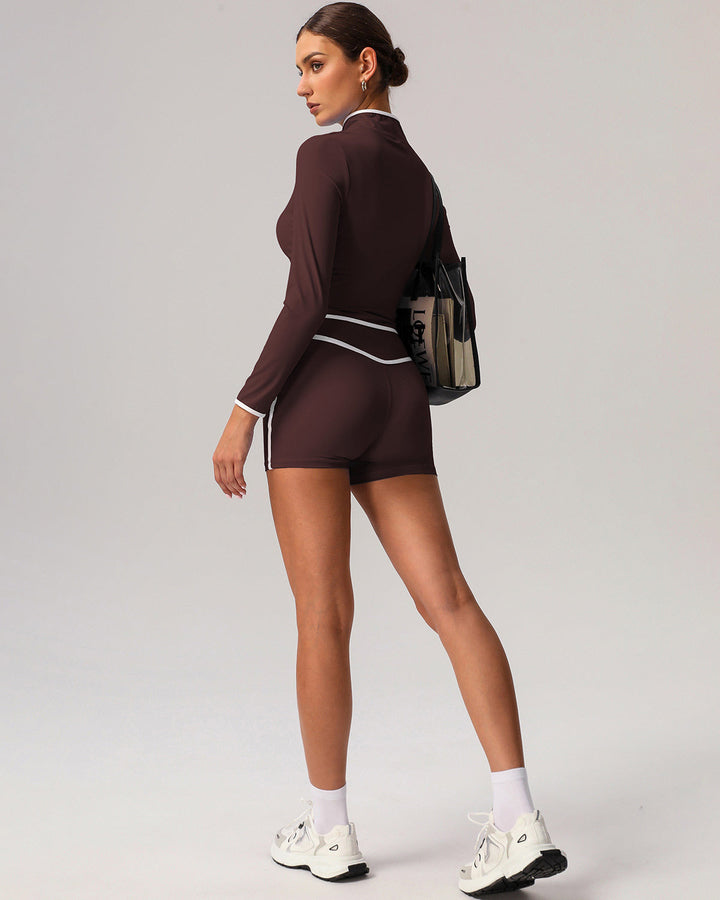 Raina Seamless Shorts - Brown
