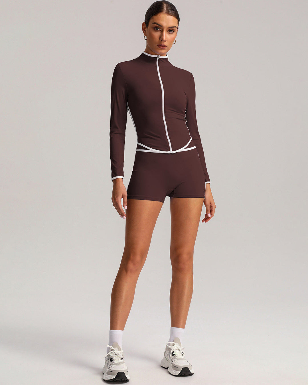 Raina Seamless Shorts - Brown