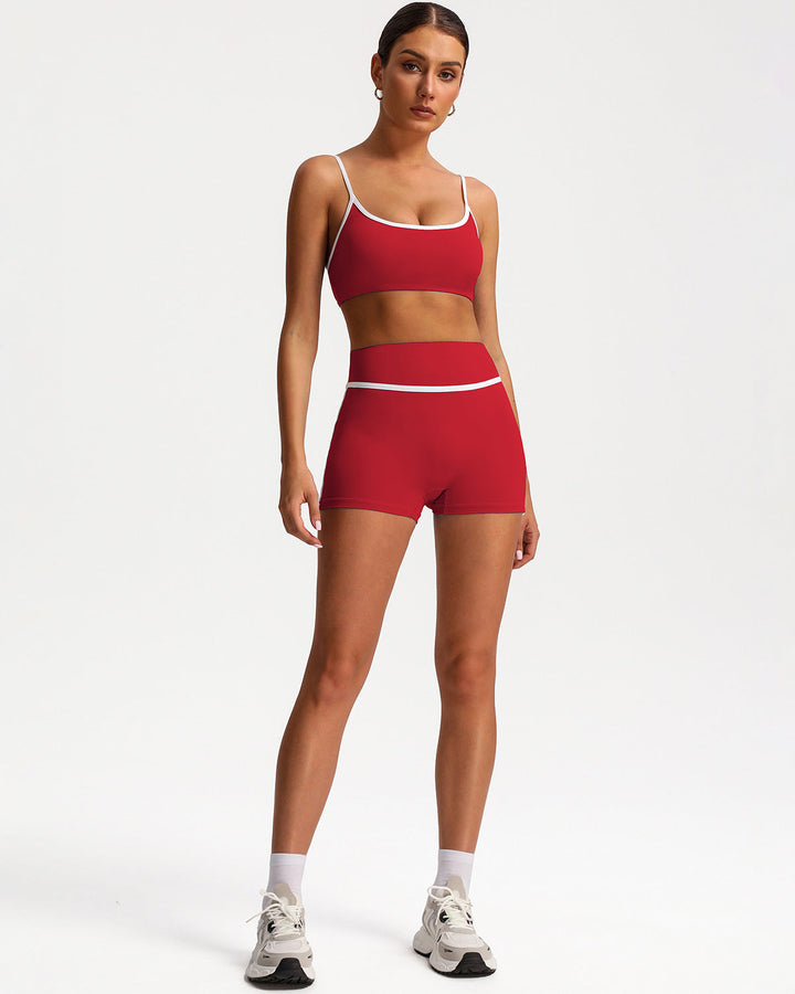 Raina Sports Bra - Red
