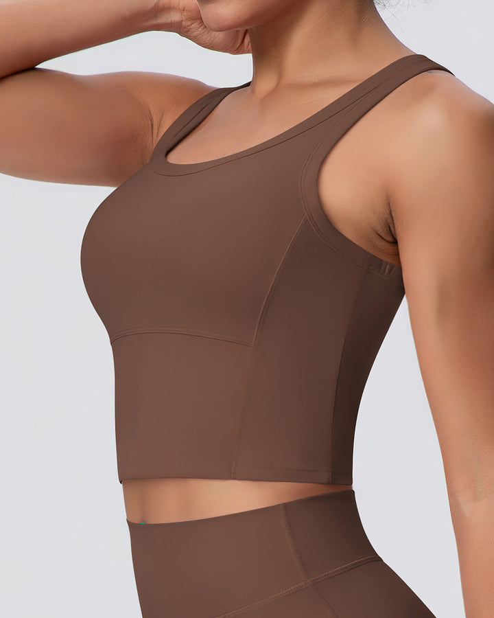 Rowan Crop Top - Brown