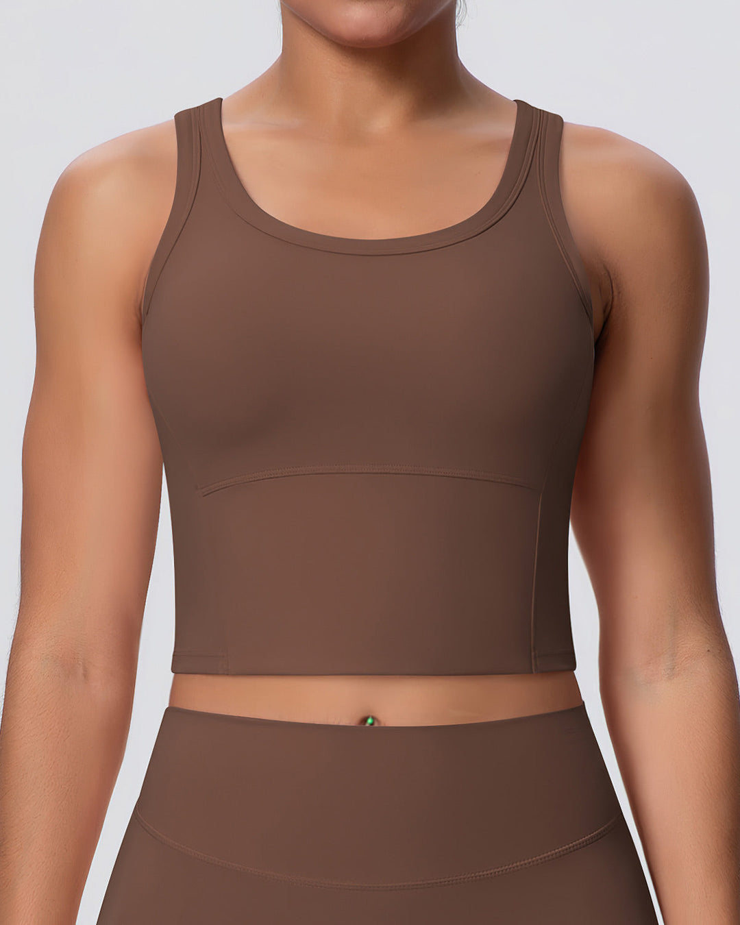 Rowan Crop Top - Brown