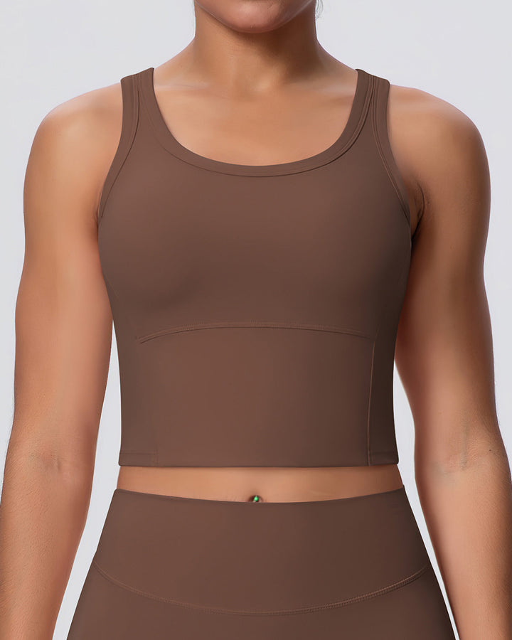 Rowan Crop Top - Brown