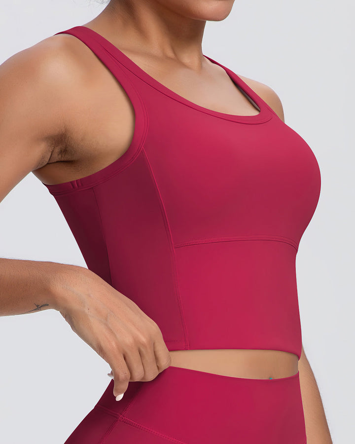 Rowan Crop Top - Red