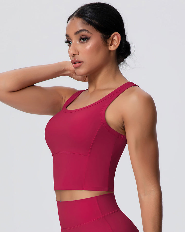 Rowan Crop Top - Red