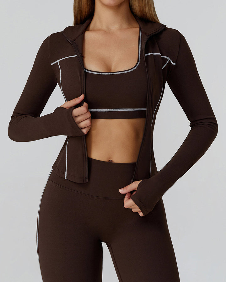 Wren Active Jacket - Brown